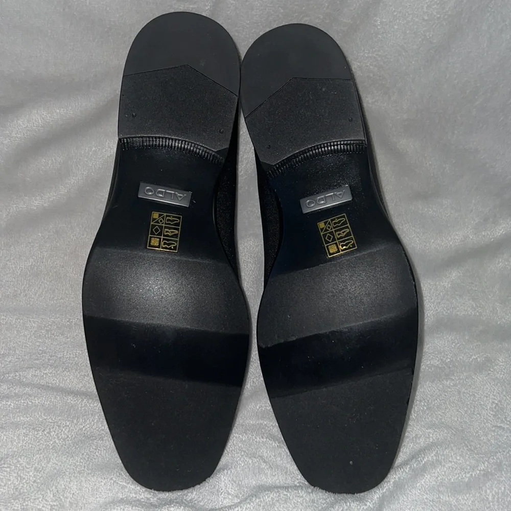 Aldo Black Slip On Loafers - Picture 2 of 4